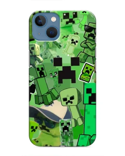 Чохол для iPhone 13 Mini з картинкою «Кріпери Minecraft»