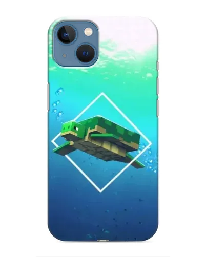 Чохол для iPhone 13 Mini з картинкою «Черепаха Minecraft»