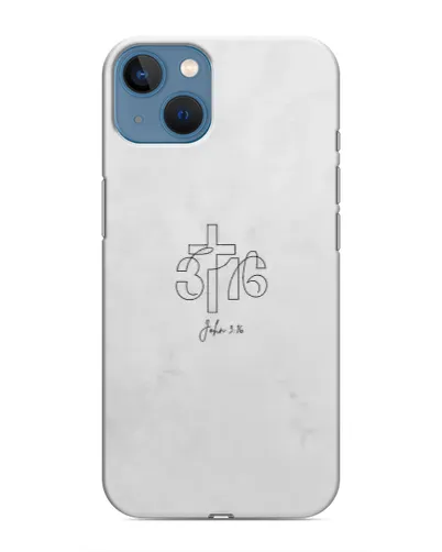 Чохол для iPhone 13 Mini з картинкою «Івана 3:16 Хрест»
