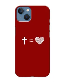 Чехол для iPhone 13 Mini с картинкой «Уравнение любви»