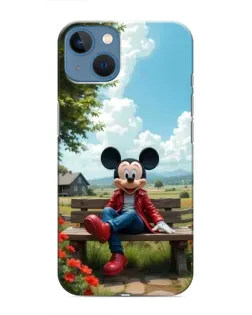 Чохол для iPhone 13 Mini з картинкою «Міккі на лавці»