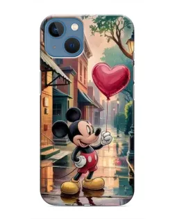 Чохол для iPhone 13 Mini з картинкою «Міккі та кулька-серце» Чохол для iPhone 13 Mini з картинкою «Міккі та кулька-серце»