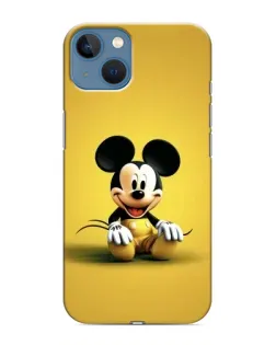 Чохол для iPhone 13 Mini з картинкою «Міккі на жовтому»