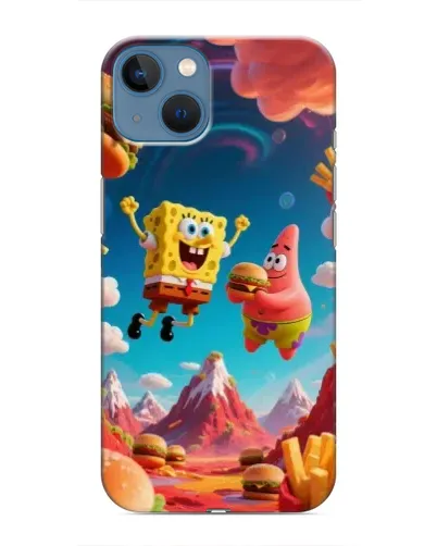 Чохол для iPhone 13 Mini з картинкою «Космічний фастфуд»