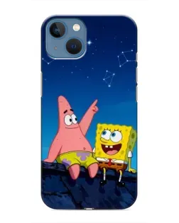 Чохол для iPhone 13 Mini з картинкою «Губка Боб та Патрік вночі» Чохол для iPhone 13 Mini з картинкою «Губка Боб та Патрік вночі»