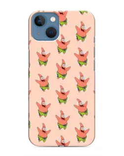 Чохол для iPhone 13 Mini з картинкою «Патрік Стар паттерн»