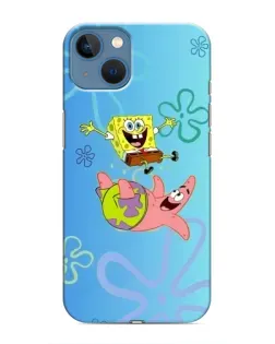 Чохол для iPhone 13 Mini з картинкою «Спанч Боб та Патрік»