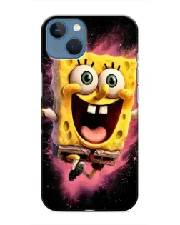 Чохол для iPhone 13 Mini з картинкою «Вибуховий Спанч Боб»