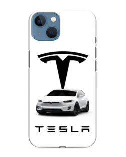 Чохол для iPhone 13 Mini з картинкою «Tesla White Style»