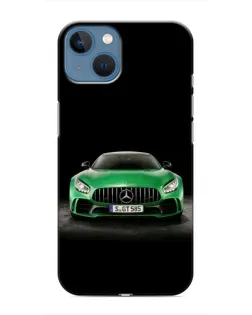 Чохол для iPhone 13 Mini з картинкою «Mercedes — неоновий лого»