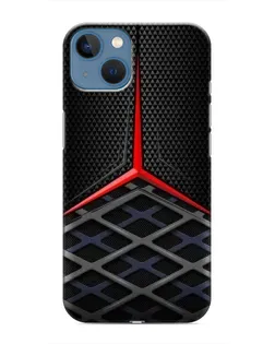 Чохол для iPhone 13 Mini з картинкою «Mercedes Carbon Grid»