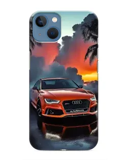 Чохол для iPhone 13 Mini з картинкою «Audi — захід сонця»