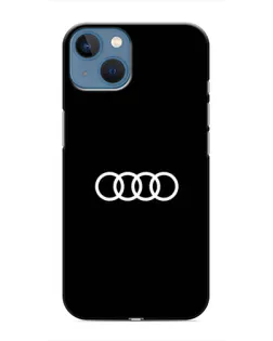 Чохол для iPhone 13 Mini з картинкою «Audi White Logo»