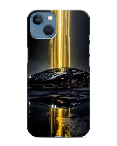 Чохол для iPhone 13 Mini з картинкою «Нічний Lamborghini драйв»