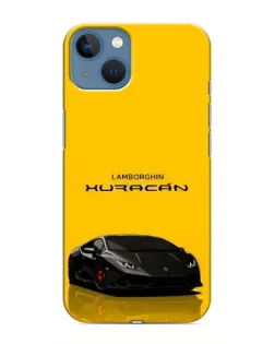 Чохол для iPhone 13 Mini з картинкою «Lamborghini Huracan чорний»