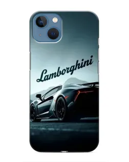 Чохол для iPhone 13 Mini з картинкою «Класичний Lamborghini надпис»