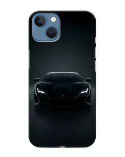 Чохол для iPhone 13 Mini з картинкою «Чорний Lamborghini Aventador»