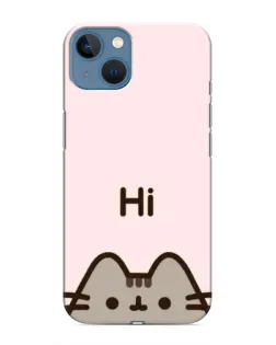 Чохол для iPhone 13 Mini з картинкою «Пушин каже Hi» Чохол для iPhone 13 Mini з картинкою «Пушин каже Hi»