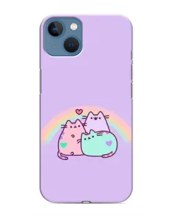 Чохол для iPhone 13 Mini з картинкою «Веселкові Пушини»