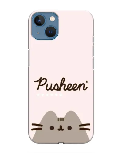 Чохол для iPhone 13 Mini з картинкою «Pusheen логотип»