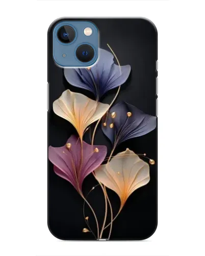 Чохол для iPhone 13 Mini з картинкою «Лілові квіти грації»