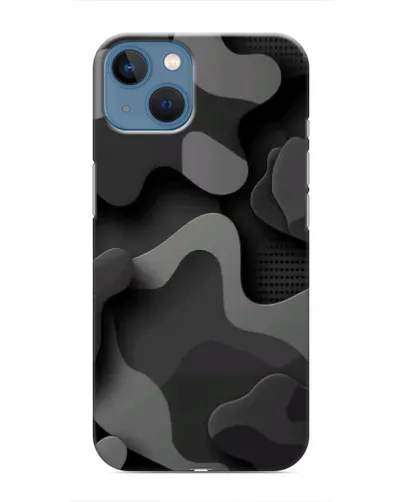 Чохол для iPhone 13 Mini з картинкою «Темний абстрактний камуфляж»