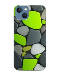 Чохол для iPhone 13 Mini з картинкою «Яскрава неонова галька»