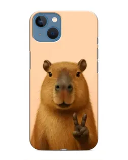Чехол для iPhone 13 Mini с картинкой «Капибара виктория»