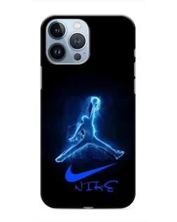 Чехол для iPhone 13 Pro Max с картинкой «Jordan Neon Blue»