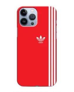 Чехол для iPhone 13 Pro Max с картинкой «Красный минимализм Adidas»