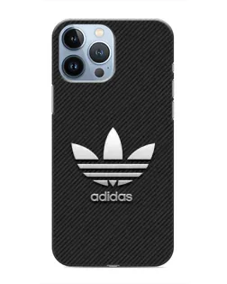 Чехол для iPhone 13 Pro Max с картинкой «Adidas Карбоновая текстура»
