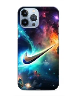 Чохол для iPhone 13 Pro Max з картинкою «Космічний Nike Swoosh»