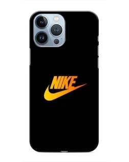 Чехол для iPhone 13 Pro Max с картинкой «Золотой логотип Nike»