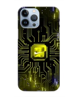 Чохол для iPhone 13 Pro Max з картинкою «Nike — золота іскра»