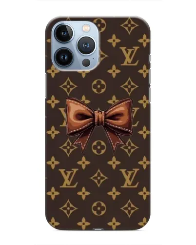 Чехол для iPhone 13 Pro Max с картинкой «LV с бантом»