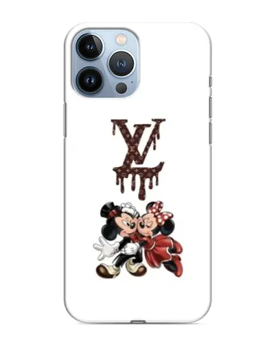 Чехол для iPhone 13 Pro Max с картинкой «LV и Микки Маус»