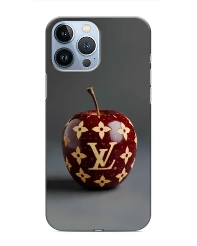 Чехол для iPhone 13 Pro Max с картинкой «Красное яблоко LV»