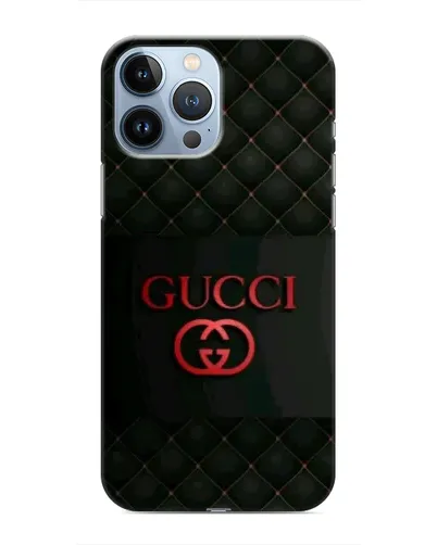 Чехол для iPhone 13 Pro Max с картинкой «Gucci — стеганый черный»