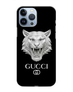 Чохол для iPhone 13 Pro Max з картинкою «Gucci — срібний лев» Чохол для iPhone 13 Pro Max з картинкою «Gucci — срібний лев»