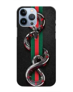Чохол для iPhone 13 Pro Max з картинкою «Gucci — змія на смузі» Чохол для iPhone 13 Pro Max з картинкою «Gucci — змія на смузі»