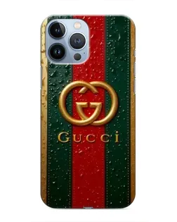 Чохол для iPhone 13 Pro Max з картинкою «Gucci — фірмова смуга та золото» Чохол для iPhone 13 Pro Max з картинкою «Gucci — фірмова смуга та золото»