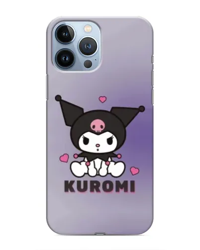 Чохол для iPhone 13 Pro Max з картинкою «Kuromi — фіолетовий арт»