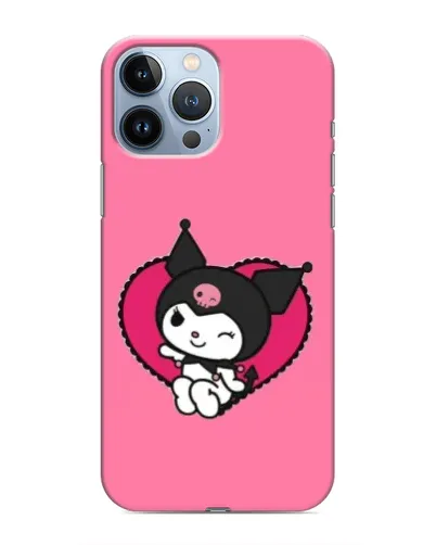 Чохол для iPhone 13 Pro Max з картинкою «Kuromi — любов у серці»