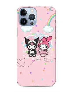 Чохол для iPhone 13 Pro Max з картинкою «My Melody та Kuromi»