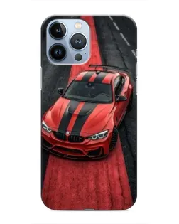 Чехол для iPhone 13 Pro Max с картинкой «BMW на красной дорожке»