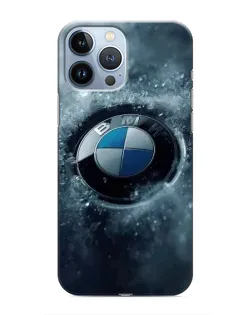 Чохол для iPhone 13 Pro Max з картинкою «Логотип BMW — лід»