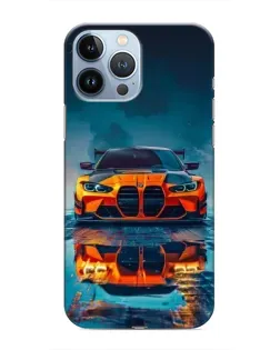 Чохол для iPhone 13 Pro Max з картинкою «BMW — золота емблема»