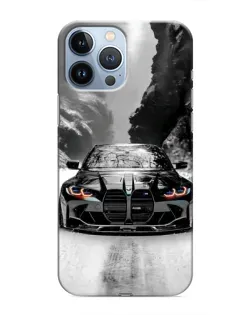 Чохол для iPhone 13 Pro Max з картинкою «BMW — акварельний дрифт»