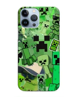Чохол для iPhone 13 Pro Max з картинкою «Кріпери Minecraft»