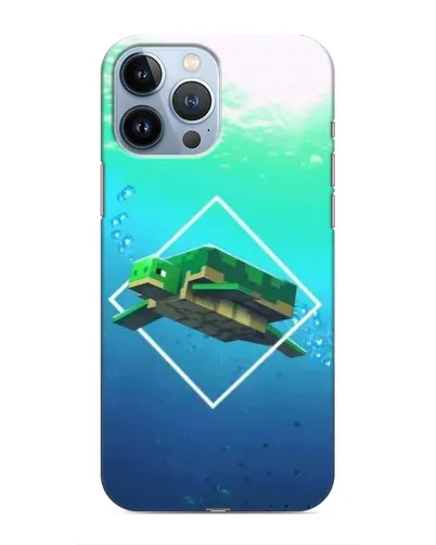 Чохол для iPhone 13 Pro Max з картинкою «Черепаха Minecraft»
